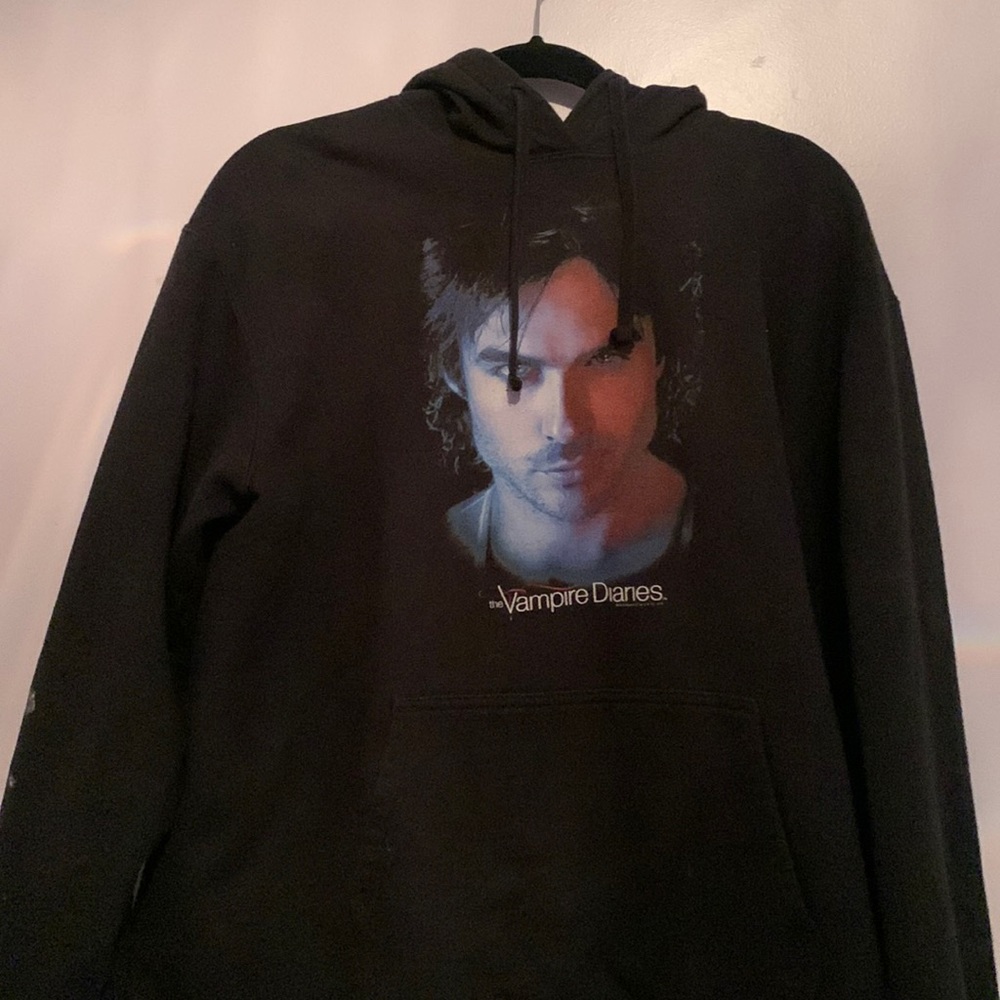 Vampire diaries Damon hoodie oversized